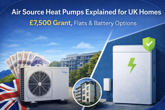 Air Source Heat Pumps Explained for UK Homes | £7,500 Grant, Flats & Battery Options