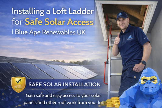 Installing a Loft Ladder for Safe Solar Access | Blue Ape Renewables UK