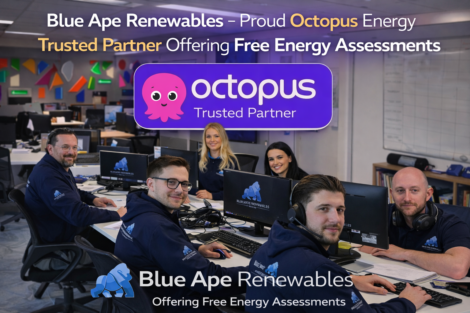 Blue Ape Renewables – Proud Octopus Energy Trusted Partner Offering Free Energy Assessments