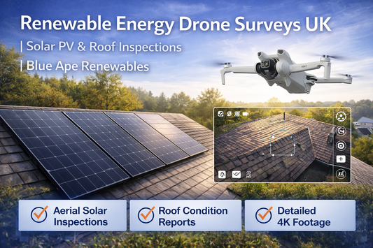 Renewable Energy Drone Surveys UK | Solar PV & Roof Inspections | Blue Ape Renewables