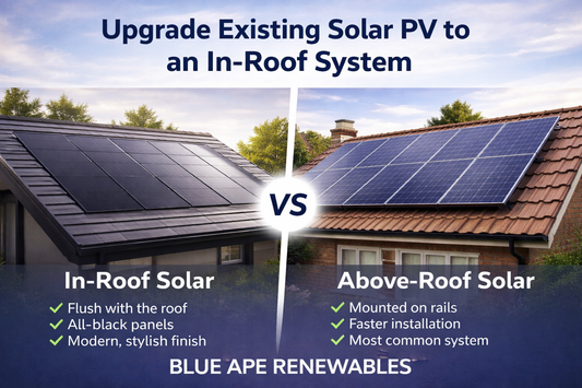 Upgrade Existing Solar PV to an In-Roof System | Stylish Integrated Solar | Blue Ape Renewables