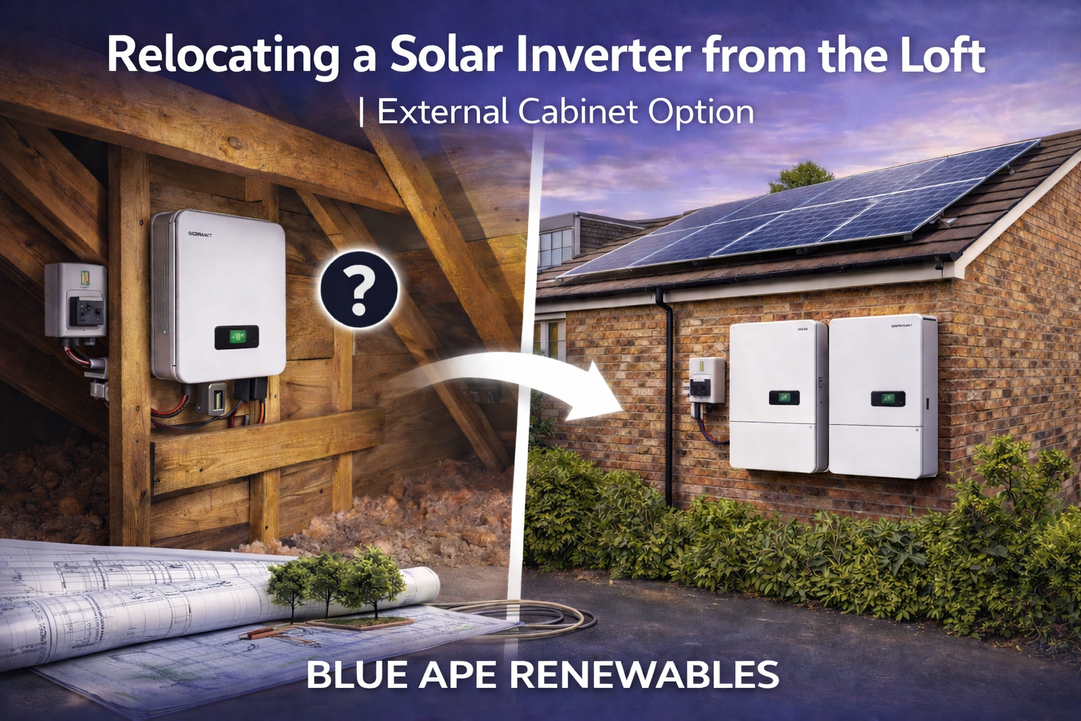 Relocating a Solar Inverter from the Loft | External Cabinet Option | Blue Ape Renewables
