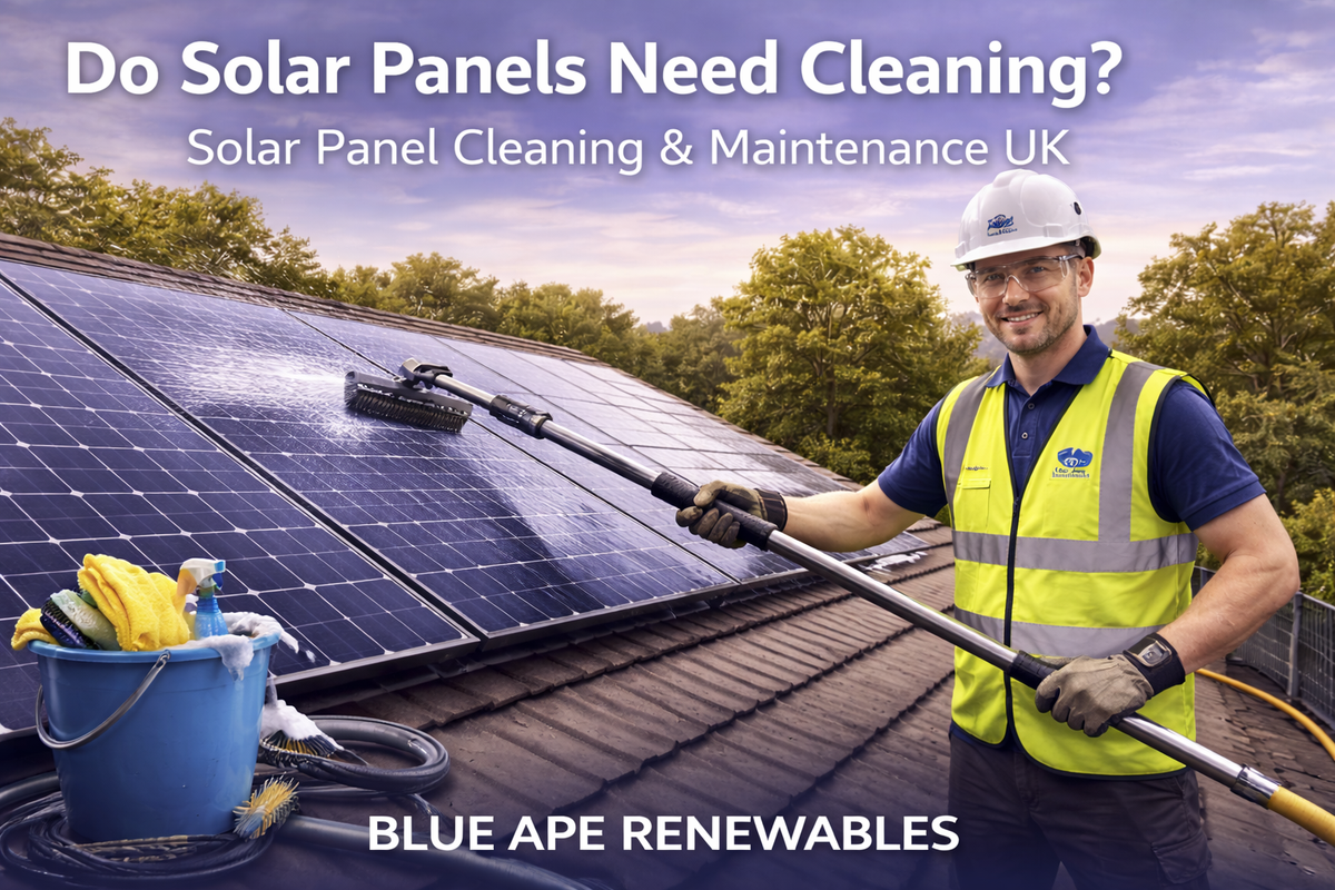 Do Solar Panels Need Cleaning? Solar Panel Cleaning & Maintenance UK | Blue Ape Renewables