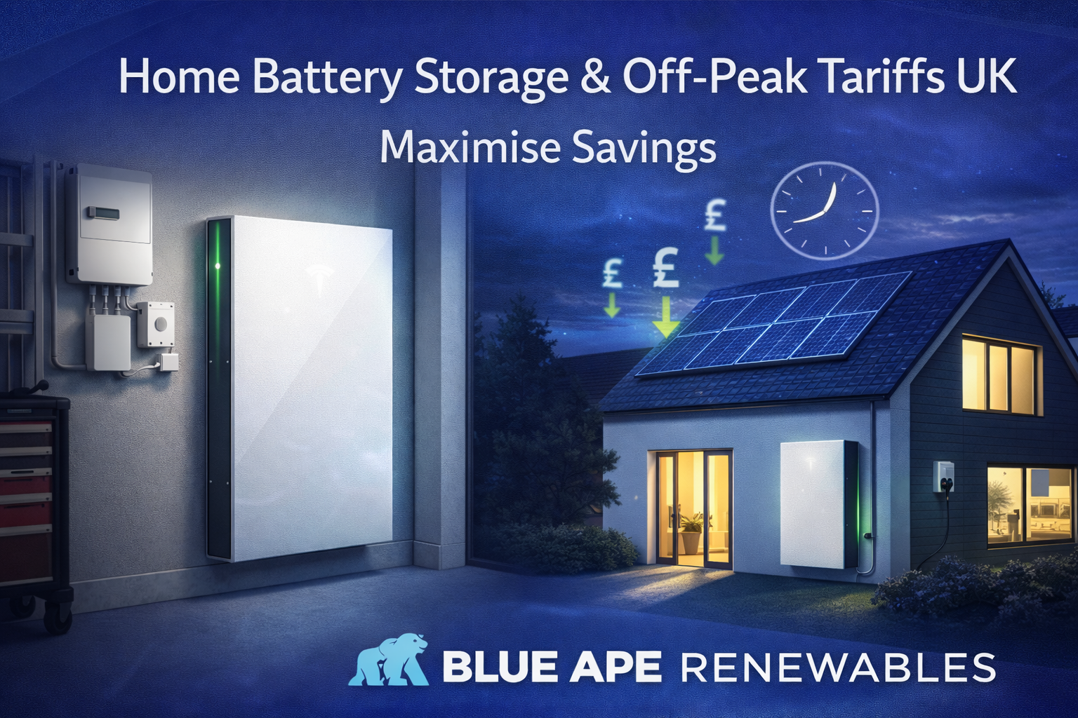 Home Battery Storage & Off-Peak Tariffs UK | Maximise Savings | Blue Ape