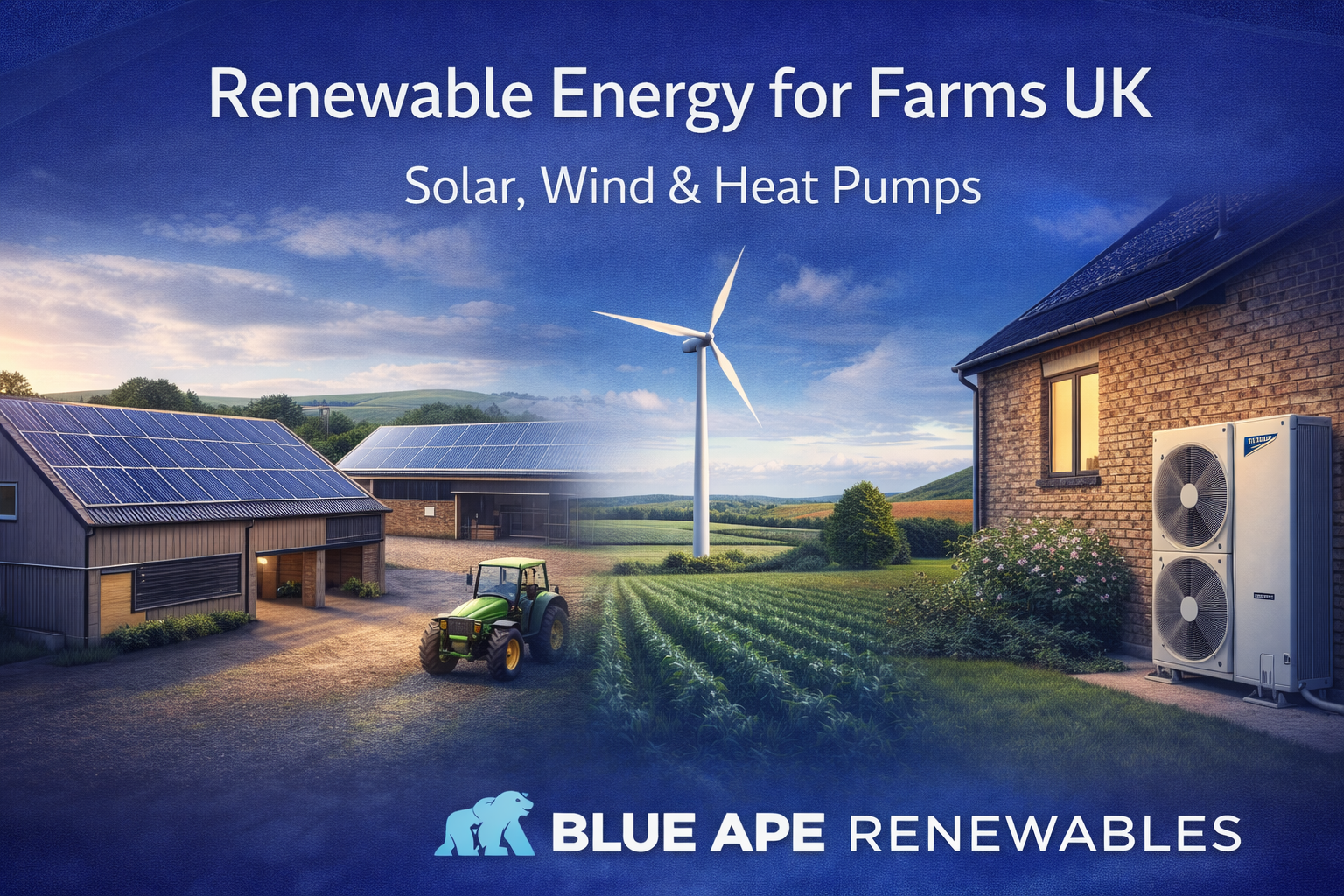 Renewable Energy for Farms UK | Solar, Wind & Heat Pumps | Blue Ape