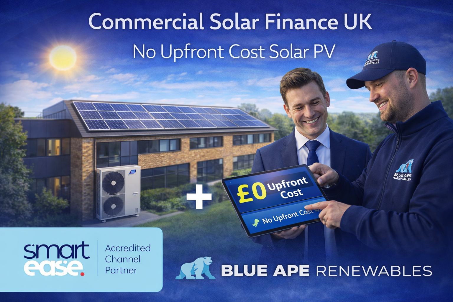 Commercial Solar Finance UK: No Upfront Cost Solar PV | Blue Ape