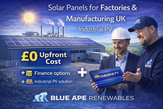 Solar Panels for Factories & Manufacturing UK | Industrial PV | Blue Ape