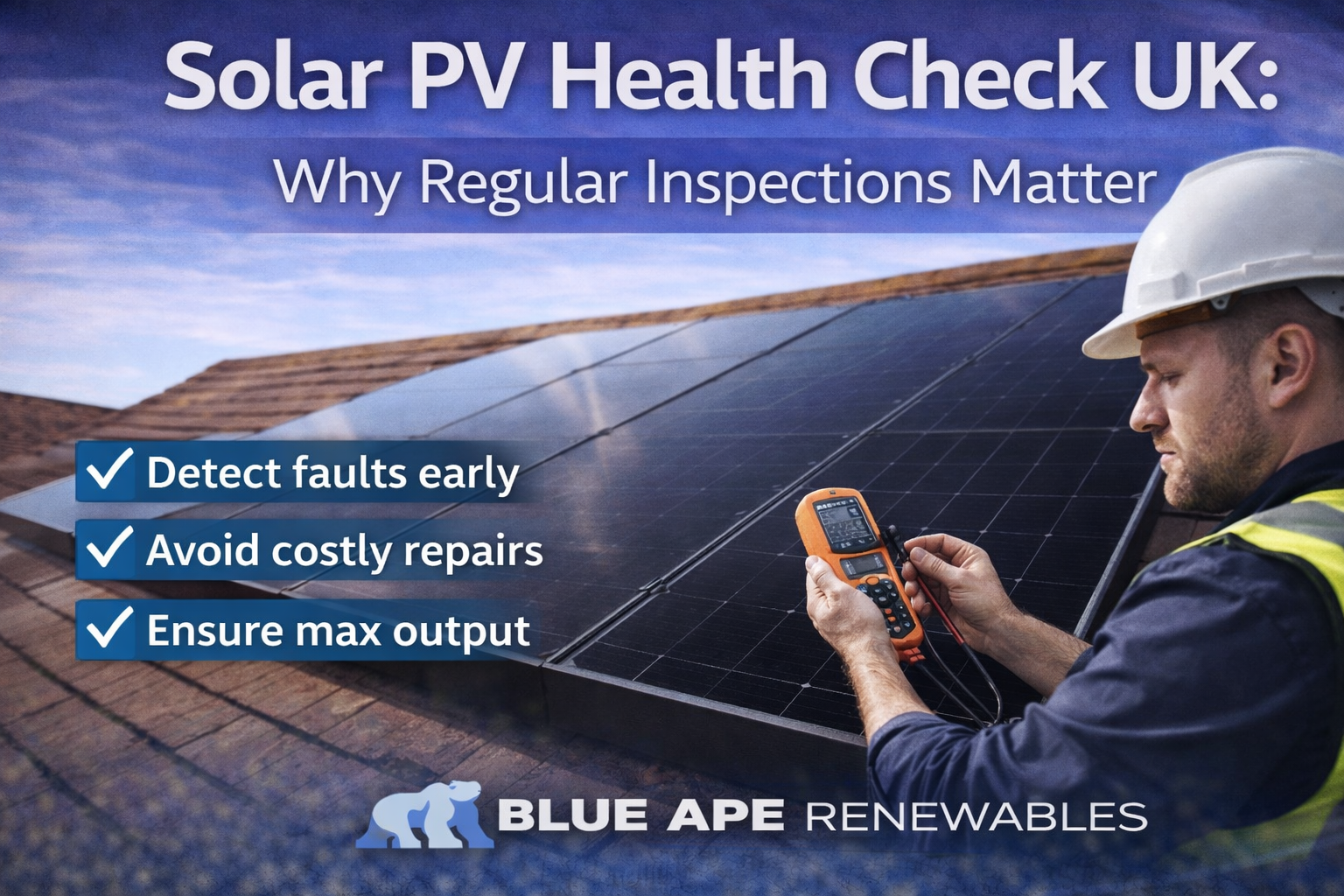 Solar PV Health Check UK: Why Regular Inspections Matter | Blue Ape