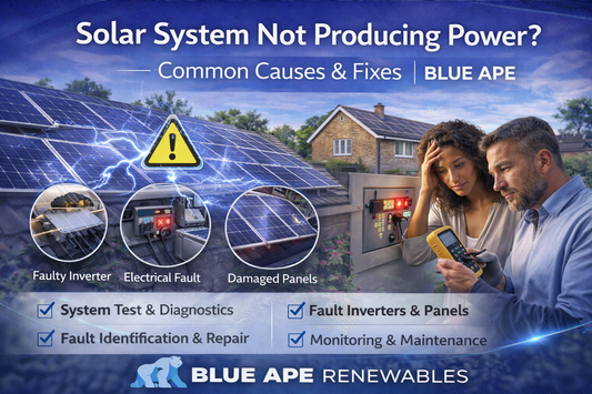 Solar System Not Producing Power? Common Causes & Fixes | Blue Ape