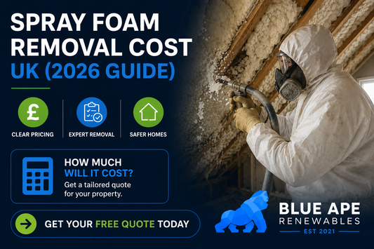 Spray Foam Removal Cost UK (2026 Guide) | Blue Ape Renewables