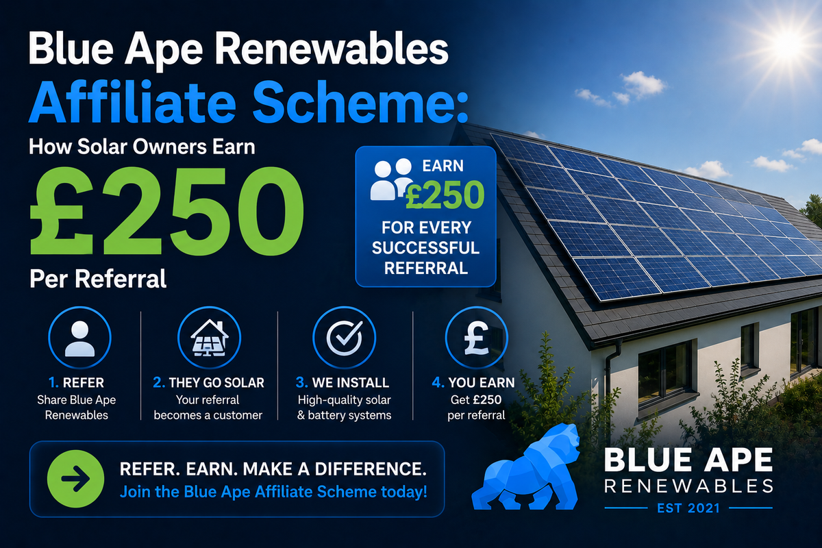 Blue Ape Renewables Affiliate Scheme: How Solar Owners Earn £250 Per Referral