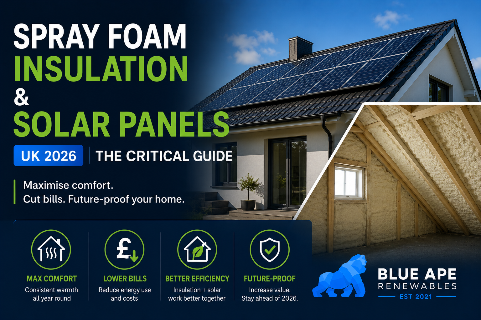 Spray Foam Insulation & Solar Panels UK 2026: The Critical Guide