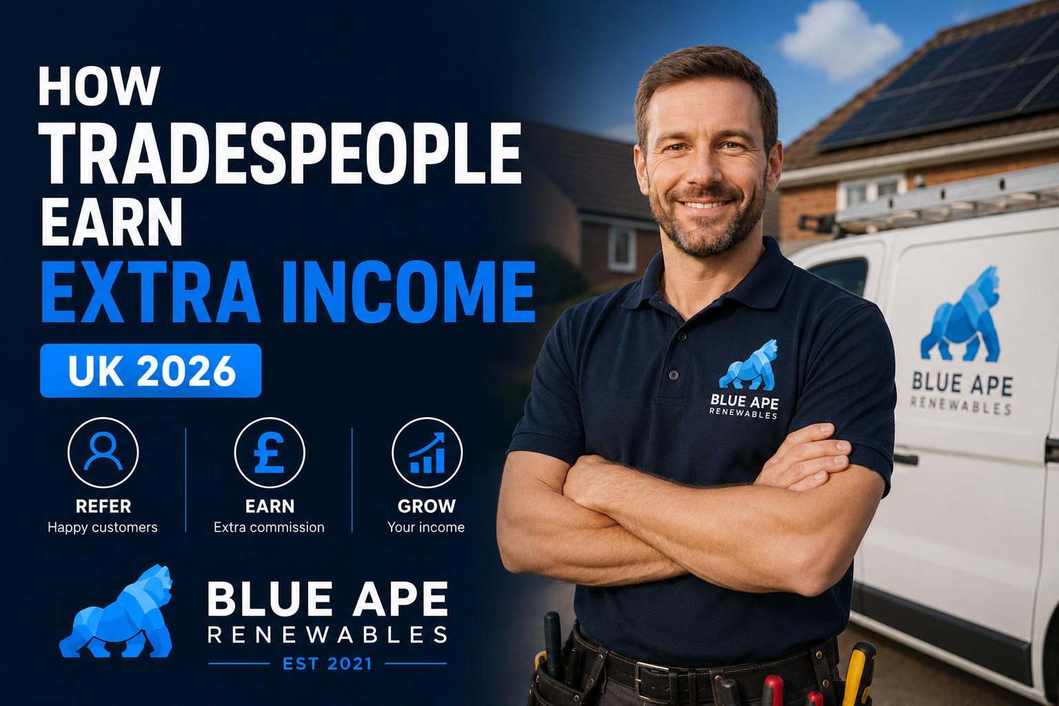 How Tradespeople Earn Extra Income UK 2026 | Blue Ape Referral