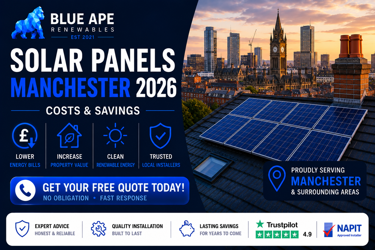 Solar Panels Manchester 2026: Complete Guide & Installation Costs