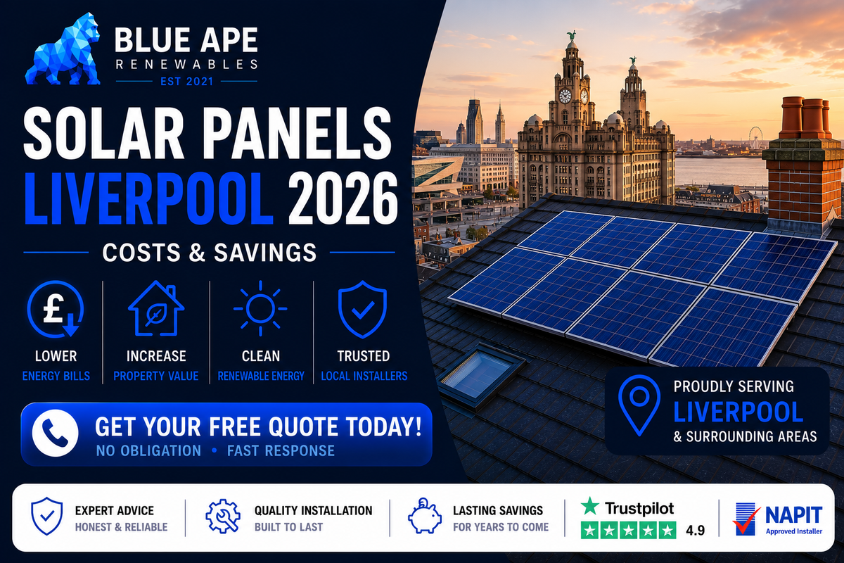 Solar Panel Installation Liverpool 2026: Costs & Savings | Blue Ape